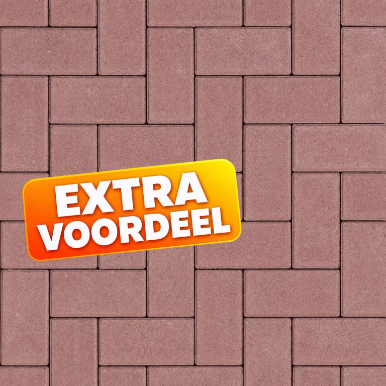 EXTRA VOORDEEL - Betonklinkers 8 cm Heide