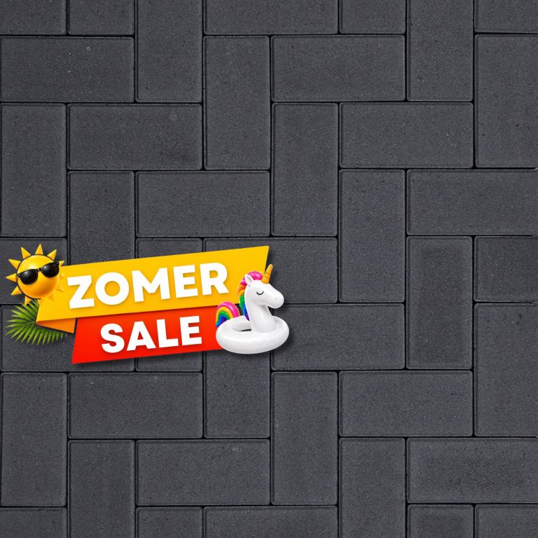 Zomer SALE - Betonklinkers 8 cm Antraciet