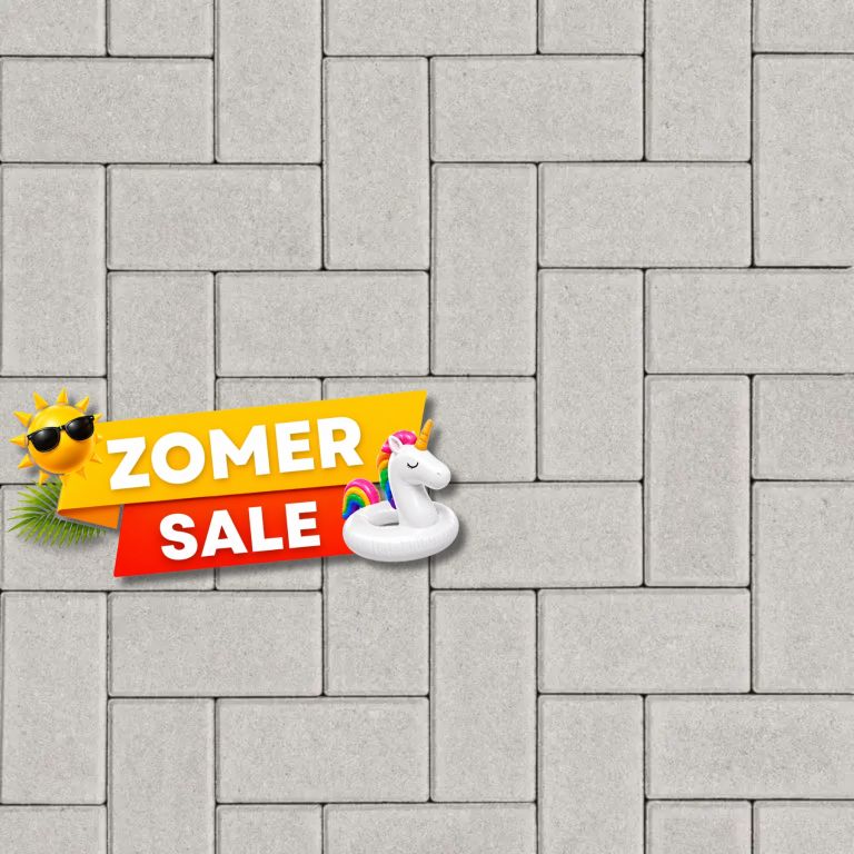 Zomer SALE - Betonklinkers 8 cm Grijs