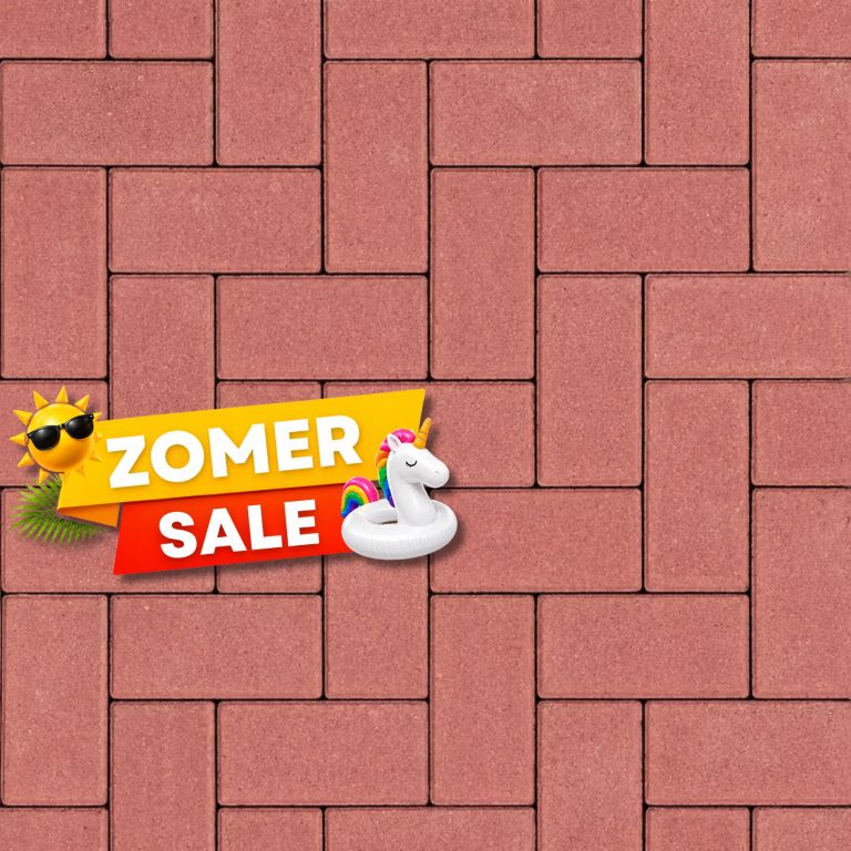 Zomer SALE - Betonklinkers 8 cm Rood