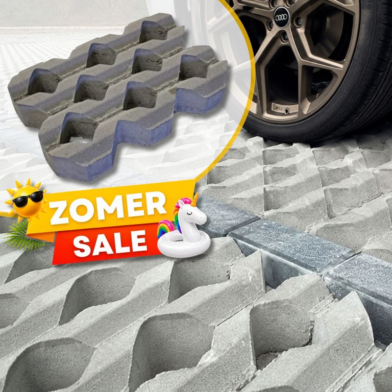 Zomer SALE - Grasbetontegel 40x60x10 Vierkante gaten