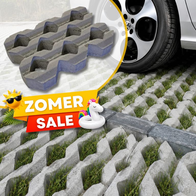 Zomer SALE - Grasbetontegel 40x60x12 Vierkante gaten