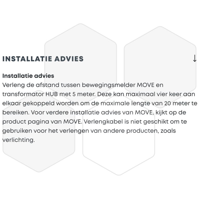 In Lite verlengkabel Move-Ext Cord 5 meter