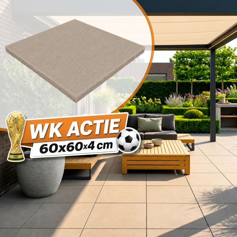 WK Deal - PromoStone 60x60x4 Roségrijs