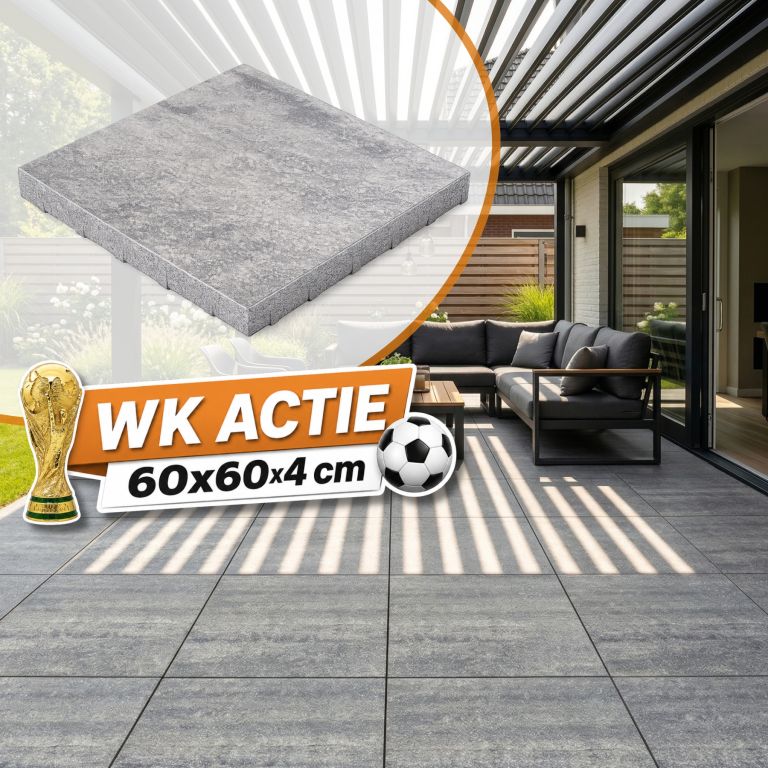 WK Deal - Terrastegel 60x60x4 cm New Yukon Classic