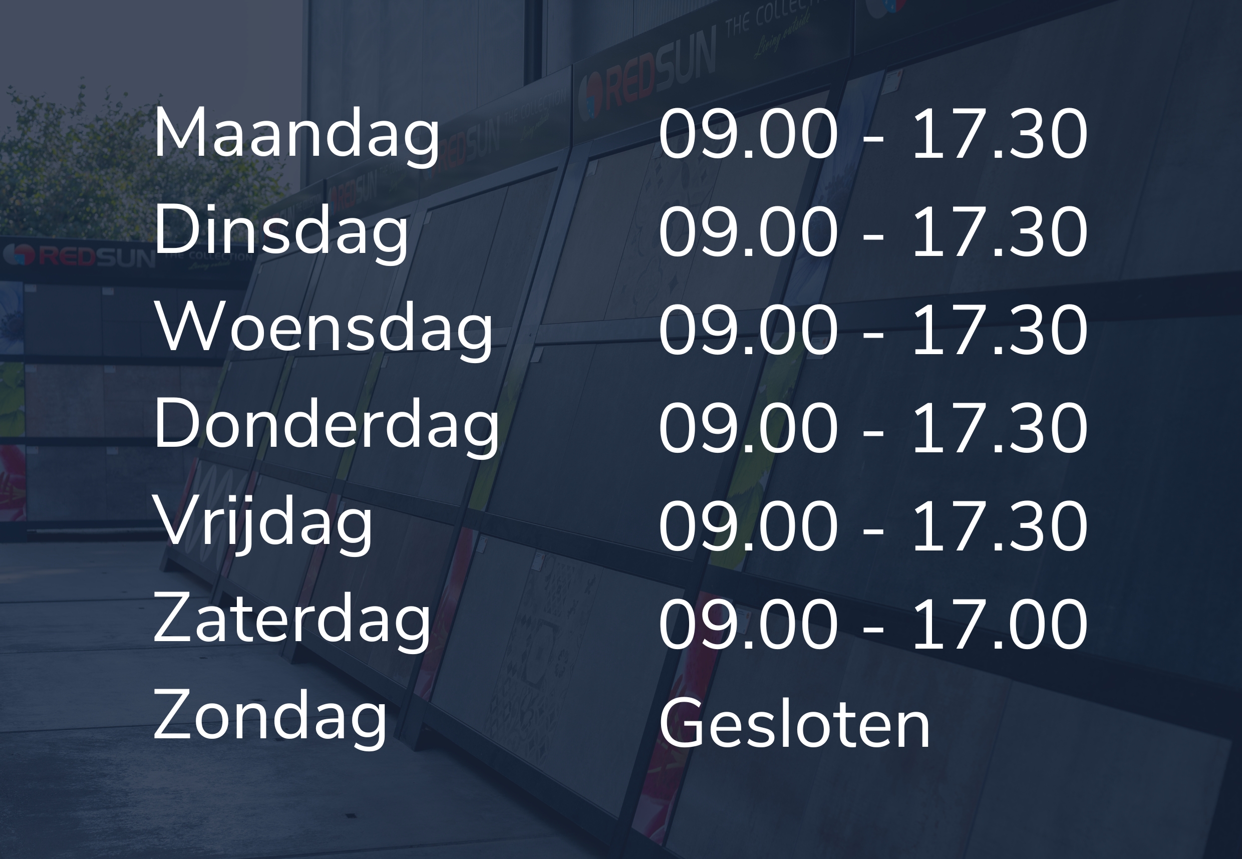 Onze openingstijden