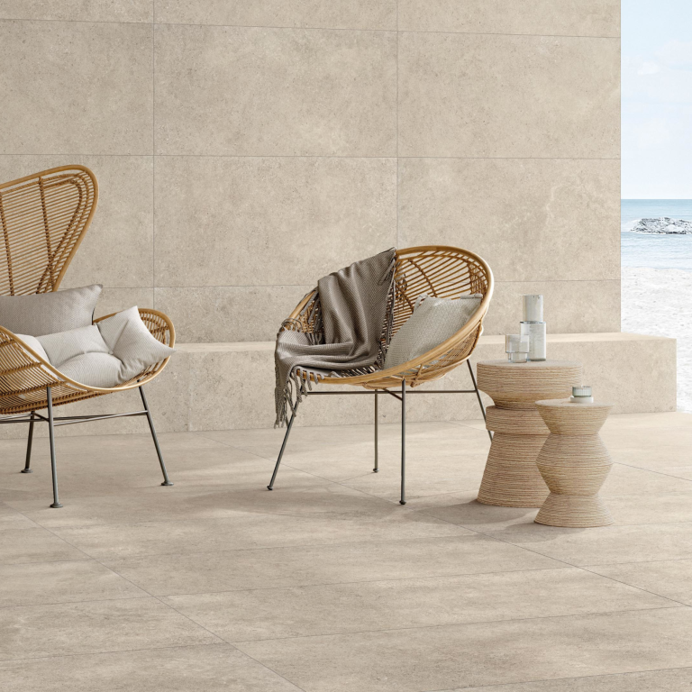 Beste Koop Uni Texture Ivory 60x60
