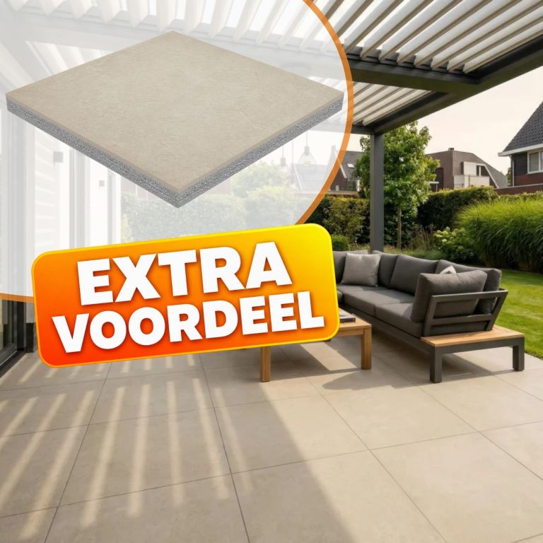EXTRA VOORDEEL - KeraQuattro+ 60x60 Willow Sand