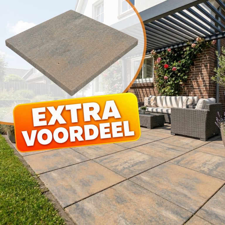 EXTRA VOORDEEL - PromoStone 60x60x4 Aardbruin