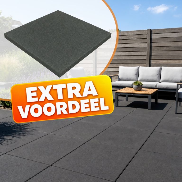 EXTRA VOORDEEL - PromoStone 60x60x4 Antraciet