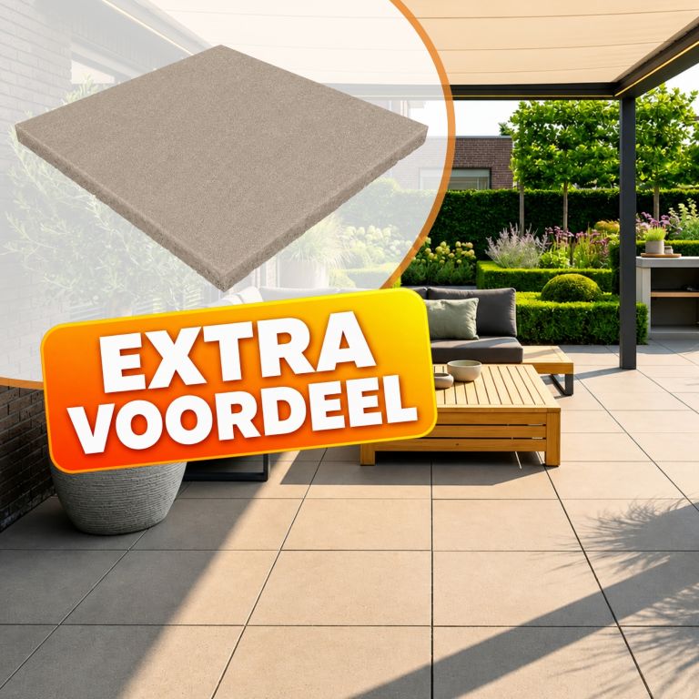 EXTRA VOORDEEL - PromoStone 60x60x4 Roségrijs