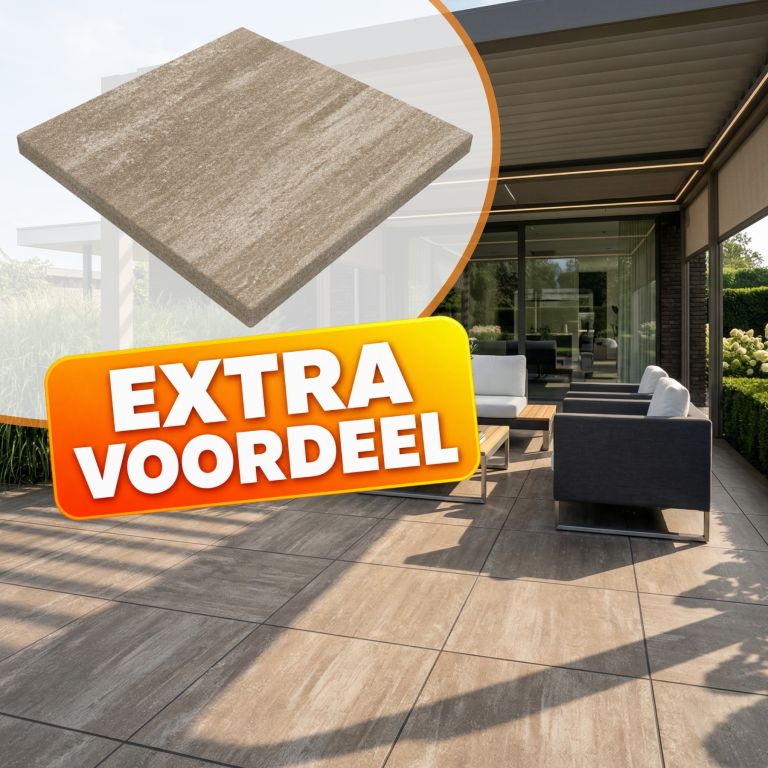 EXTRA VOORDEEL - PromoStone 60x60x4 Savanne