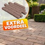 EXTRA VOORDEEL - WG Stone Trommelsteen 21x7x8 Bruin