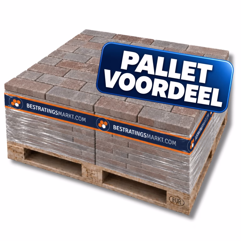 Pak PalletVoordeel – Abbeystones Getrommeld Montecassino 20x5x7 waalformaat