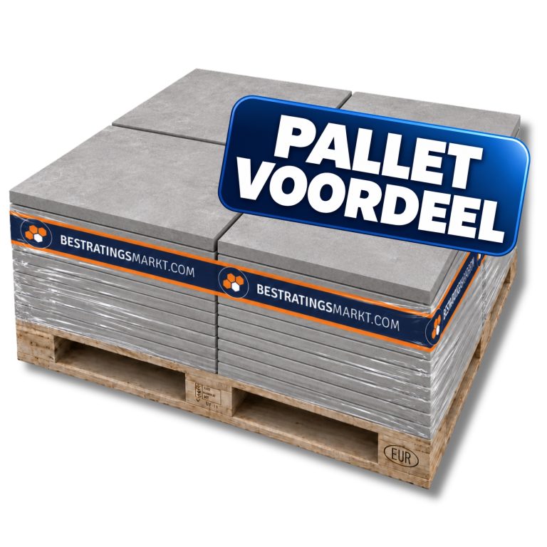 Pak PalletVoordeel – Keramiek TRE 60x60x3 cm Cilento Grigio