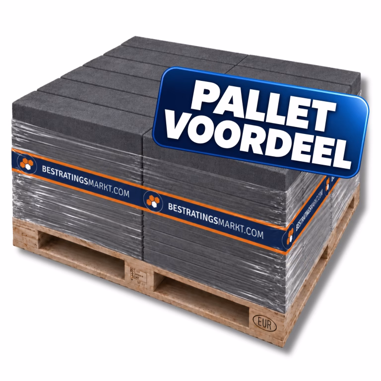 Pak PalletVoordeel – Stapelblokken 12x12x60 Antraciet strak
