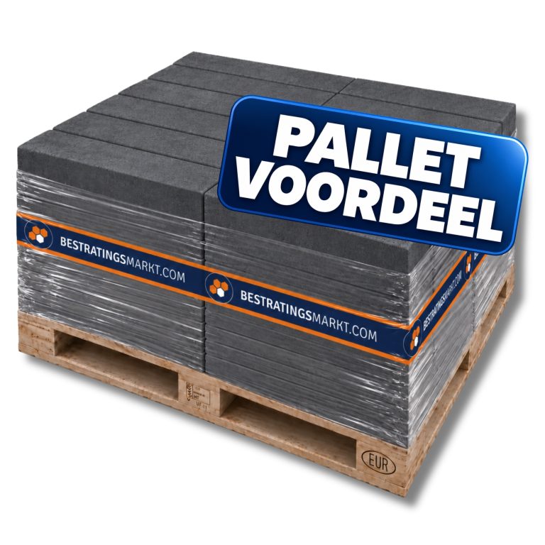 Pak PalletVoordeel – Stapelblokken 12x12x60 Antraciet strak