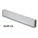 Opsluitband Grijs 6x20x100 cm