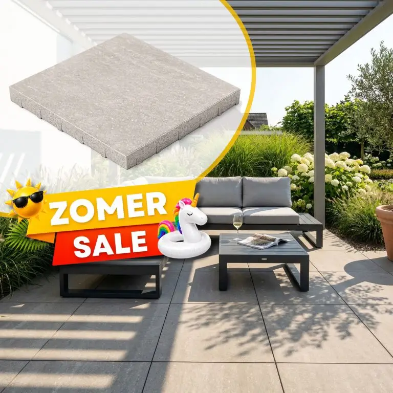 Zomer SALE - Terrastegel 60x60x4 cm Italian Taupe