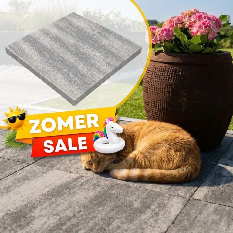 WK Deal - PromoStone 60x60x4 Grijs_Zwart