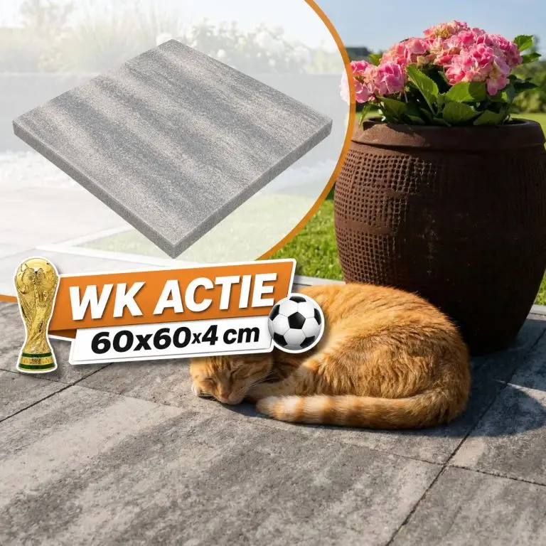 WK Deal - PromoStone 60x60x4 Grijs_Zwart