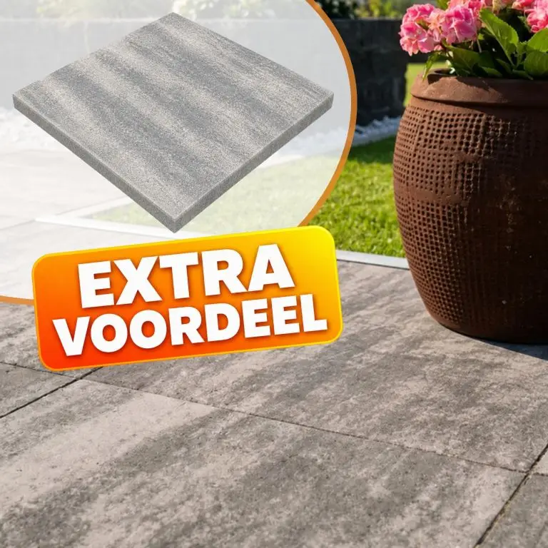 EXTRA VOORDEEL - PromoStone 60x60x4 Grijs_Zwart