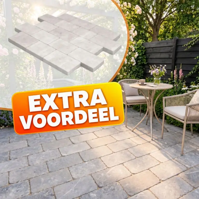EXTRA VOORDEEL - WG Stone Trommelsteen 20x30x6 Taupe