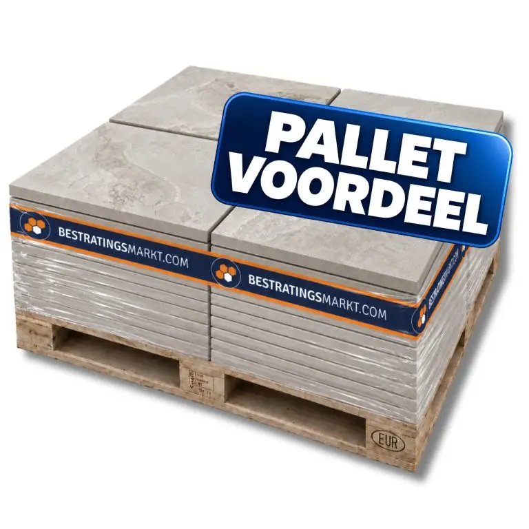 Pak PalletVoordeel – Keramiek TRE 60x60x3 cm Varese Greige